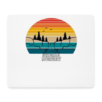 Skorga Norvège - Tapis de souris (format paysage) - blanc - Devant