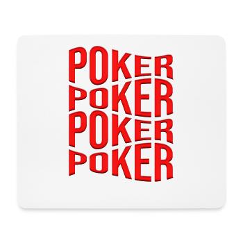 poker - Tapis de souris (format paysage) - blanc - Devant