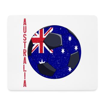 Football australien Football Drapeau australien - Tapis de souris (format paysage) - blanc - Devant