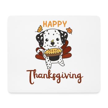 thanksgiving day outfits Truthahn Dalmatiner Pie - Mousepad (Querformat) - Weiß - Vorne