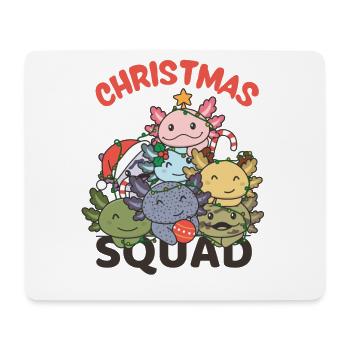 Axolotl Weihnachtsbaum Christmas Squad Axolotls - Mousepad (Querformat) - Weiß - Vorne