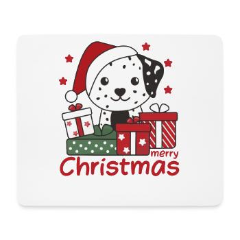Dalmatiner Weihnachten Geschenk Winter Hunde - Mousepad (Querformat) - Weiß - Vorne