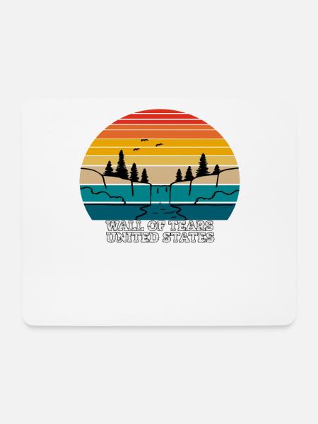 Wall of Tears United States - Mousepad (Querformat) - Weiß