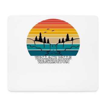 Wallace Falls Washington - Mousepad (Querformat) - Weiß - Vorne