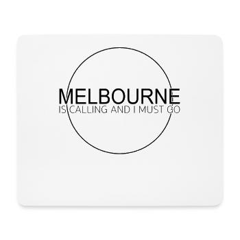 Citation de Melbourne - Tapis de souris (format paysage) - blanc - Devant