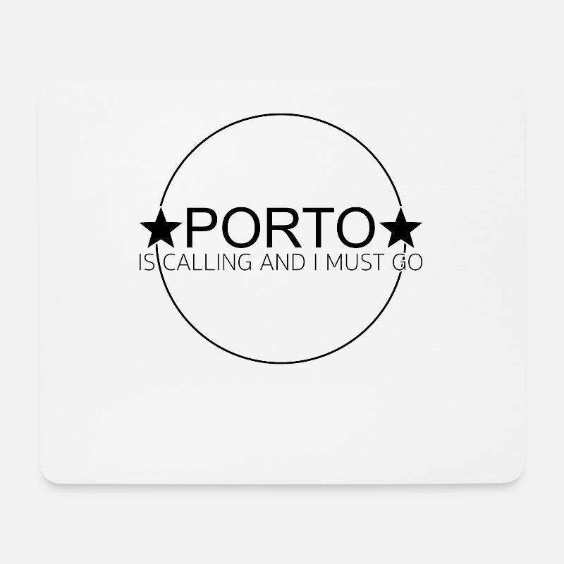 Porto Spruch - Mousepad (Querformat) - Weiß