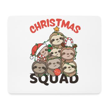 Sloth Christmas Tree Christmas Squad Sloths - Mouse Pad (horizontal) - white - Front