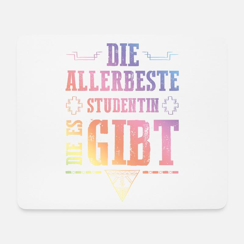 Allerbeste Studentin - Mousepad (Querformat) - Weiß
