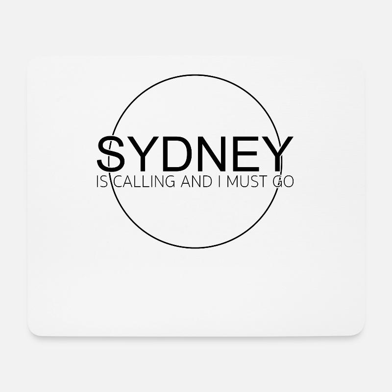Citation de Sydney - Tapis de souris (format paysage) - blanc