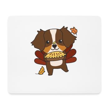 thanksgiving day turkey Australian Shepherd Pie - Mouse Pad (horizontal) - white - Front