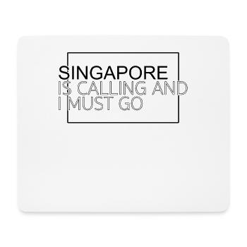 Singapur Spruch - Mousepad (Querformat) - Weiß - Vorne