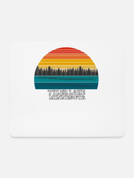 Tyler Lake Minnesota - Mousepad (Querformat) - Weiß
