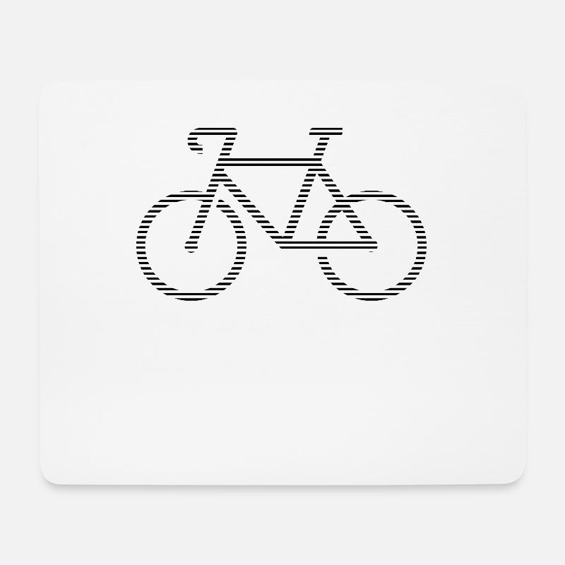 Fahrrad - Mousepad (Querformat) - Weiß