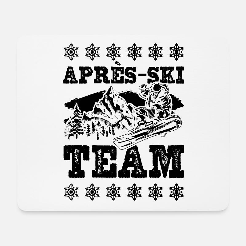 Après Ski Team - Mousepad (Querformat) - Weiß