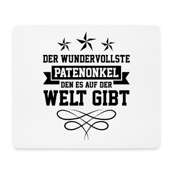 Bester Patenonkel der Welt - Mousepad (Querformat) - Weiß - Vorne