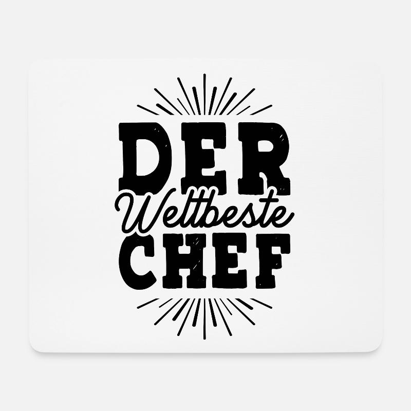 Weltbester Chef - Mousepad (Querformat) - Weiß