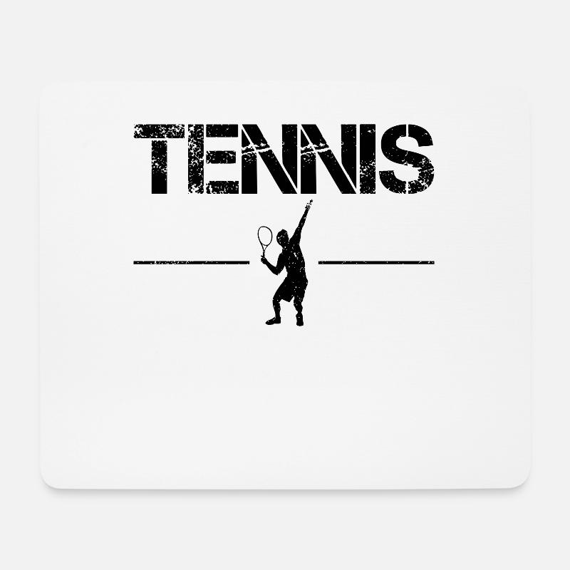 Tennis - Mousepad (Querformat) - Weiß