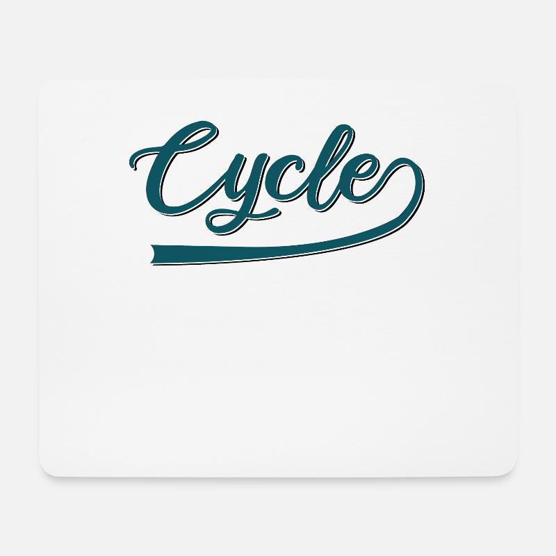 Fahrrad - Mousepad (Querformat) - Weiß