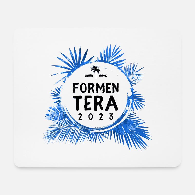 Formentera 2023 Bunt - Mousepad (Querformat) - Weiß