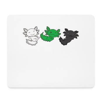 Neutrois Flag Pride LGBTQ Axolotl - Mousepad (Querformat) - Weiß - Vorne