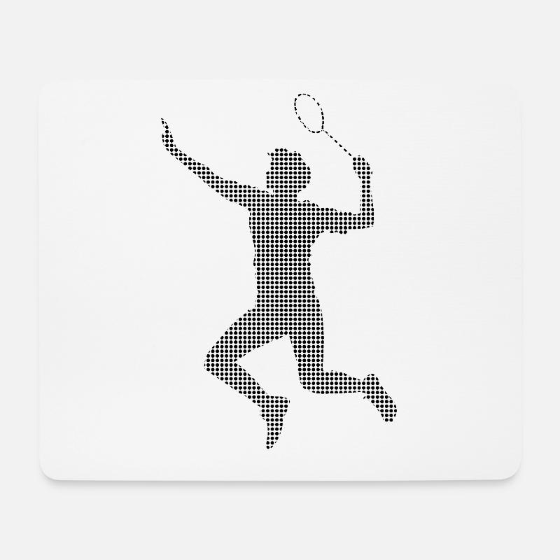 Badminton - Mousepad (Querformat) - Weiß