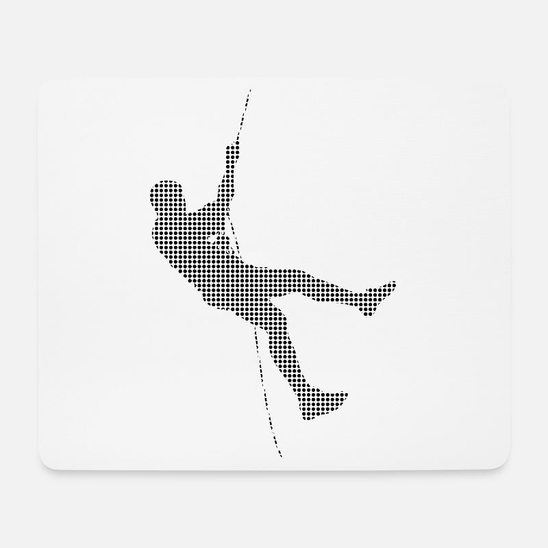 Klettern - Mousepad (Querformat) - Weiß