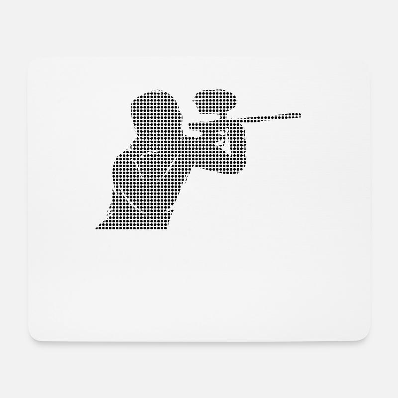 Paintball - Mousepad (Querformat) - Weiß