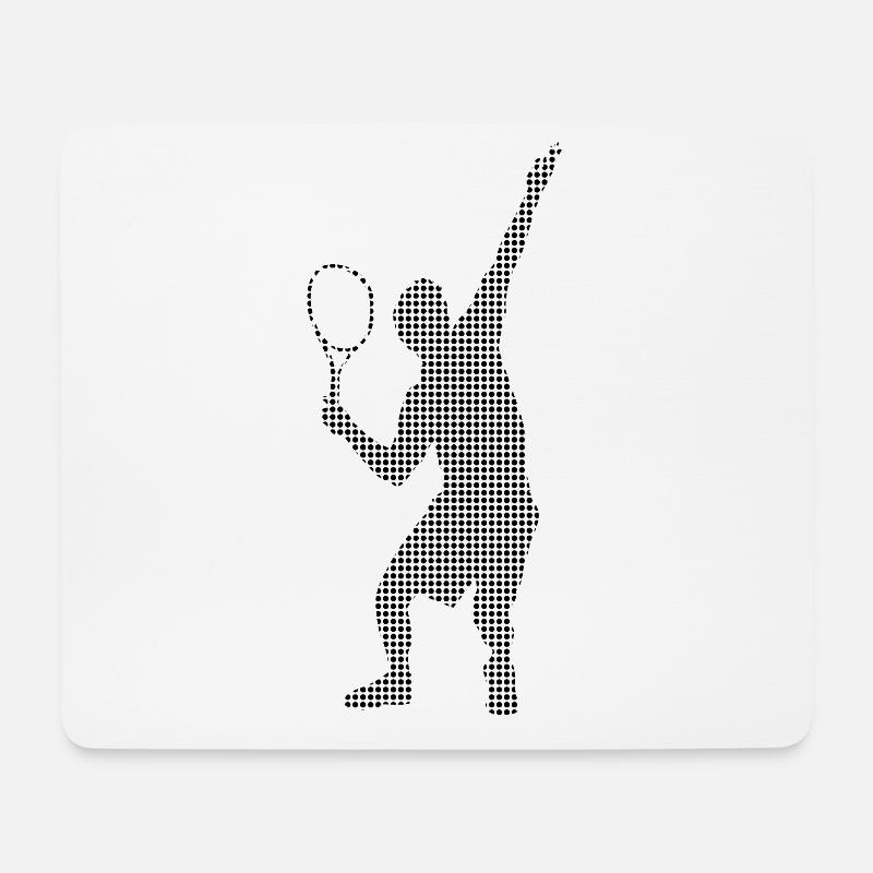 Tennis - Mousepad (Querformat) - Weiß