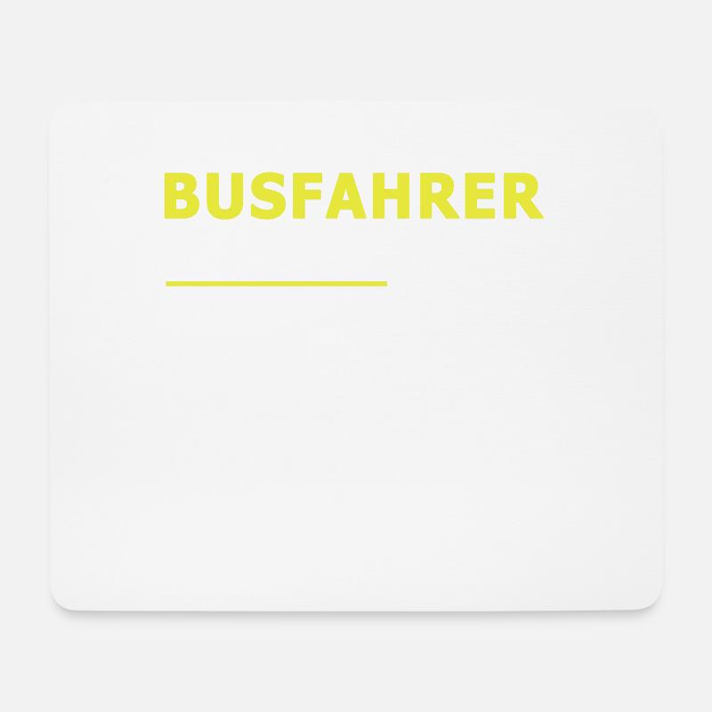 Busfahrer - Mousepad (Querformat) - Weiß