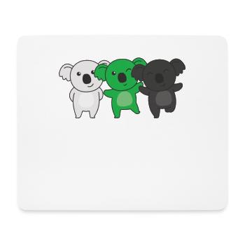 Neutrois Flag Pride LGBTQ Mignon Koala - Tapis de souris (format paysage) - blanc - Devant