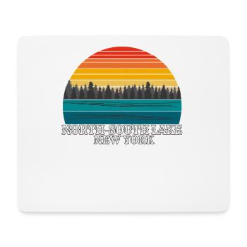 North-South Lake New York - Mouse Pad (horizontal) - white - Front
