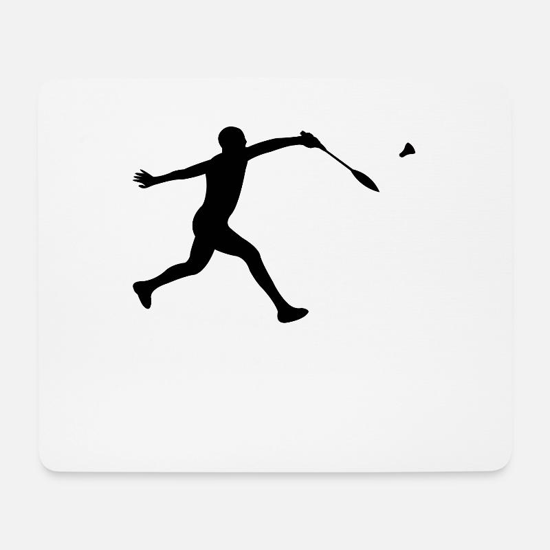 Badminton - Mousepad (Querformat) - Weiß