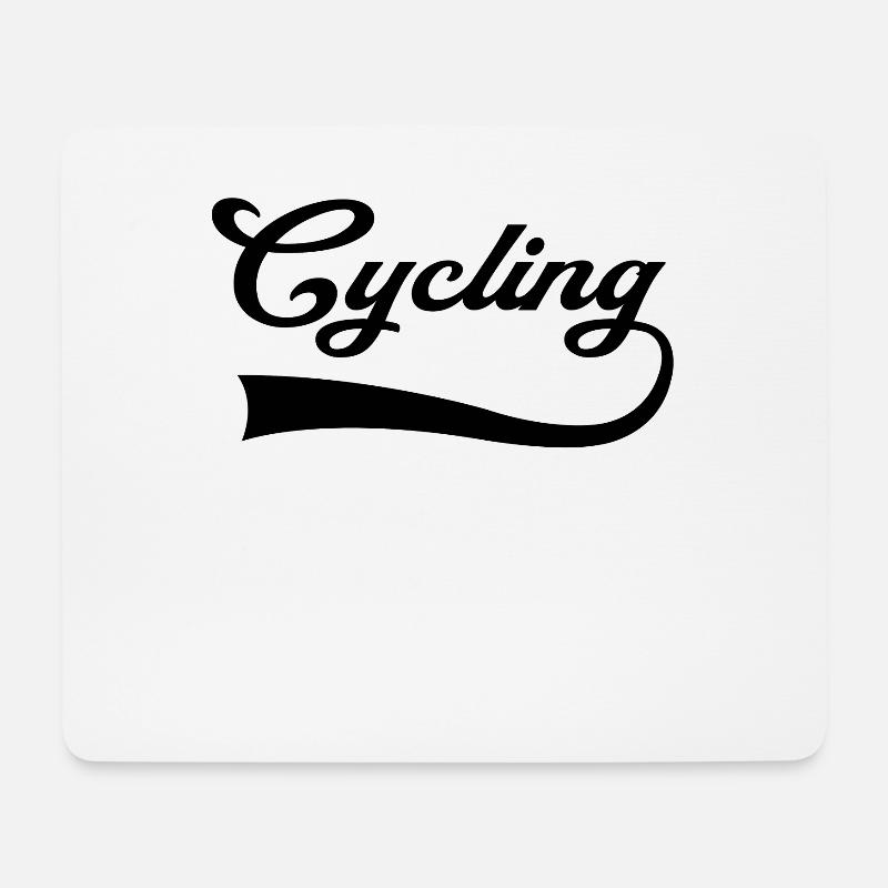 Lettering ciclistico - Tappetino per mouse (orizzontale) - bianco