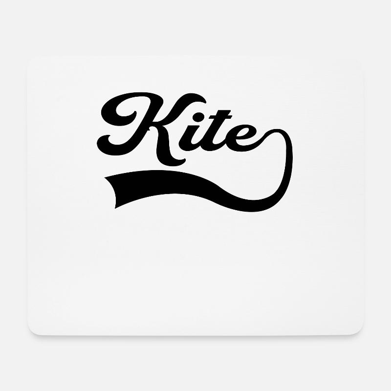 Kite Schriftzug - Mousepad (Querformat) - Weiß