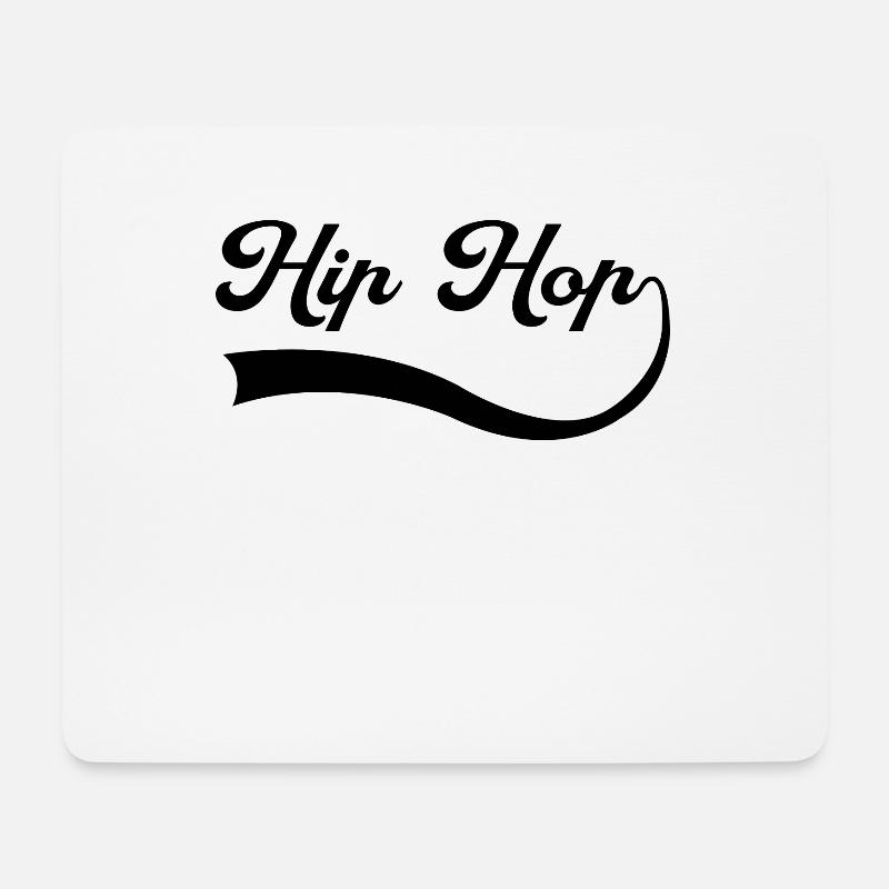 Hip Hop Schriftzug - Mousepad (Querformat) - Weiß