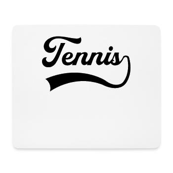 Tennis Schriftzug - Mousepad (Querformat) - Weiß - Vorne