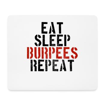 Manger des burpees endormis - Tapis de souris (format paysage) - blanc - Devant