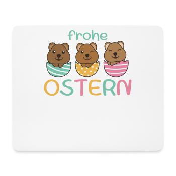 süße Quokkas zu Ostern mit Ostereiern Quokka - Mousepad (Querformat) - Weiß - Vorne