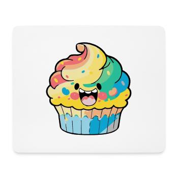 Muffin Comic - Tapis de souris (format paysage) - blanc - Devant