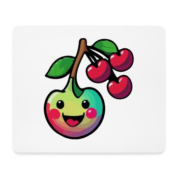 Bande dessinée Cerise - Tapis de souris (format paysage) - blanc - Devant