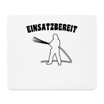 Feuerwehr Einsatzbereit - Mousepad (Querformat) - Weiß - Vorne