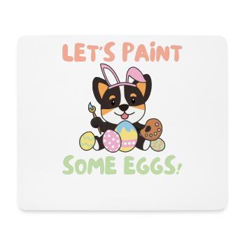 cute dogs for Easter Corgi - Mouse Pad (horizontal) - white - Front