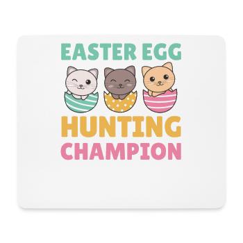 cute cats at Easter with Easter eggs cat - Mouse Pad (horizontal) - white - Front