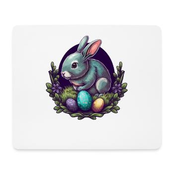 Hase Osterhase - Mousepad (Querformat) - Weiß - Vorne