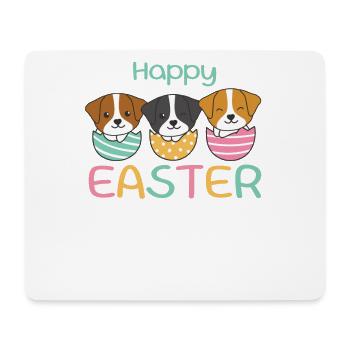 cute dogs for Easter with Easter eggs Jack Russell - Mouse Pad (horizontal) - white - Front