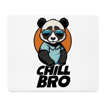 Chill Bro Lustiger Cartoon Panda mit Sonnenbrille - Mousepad (Querformat) - Weiß - Vorne