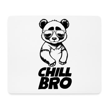 Chill Bro Lustiger Cartoon Panda mit Sonnenbrille - Mousepad (Querformat) - Weiß - Vorne