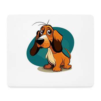 Dog in comic style - Mouse Pad (horizontal) - white - Front