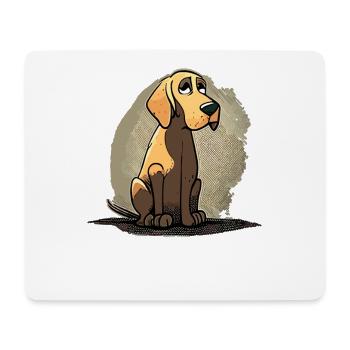 Dog in comic style - Mouse Pad (horizontal) - white - Front