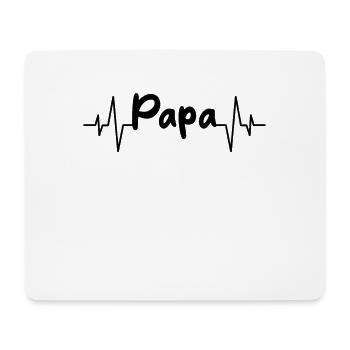 Daddy heartbeat - Mouse Pad (horizontal) - white - Front
